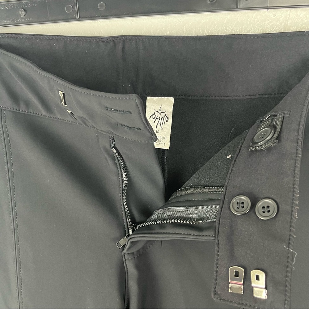 PRANA Originals Breathe Classic Black Wide Leg Casual Pants Medium Casual Office - Picture 6 of 12